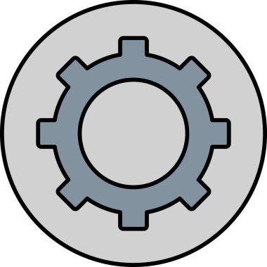 Teçhizat Web simgesi basit illüstrasyon