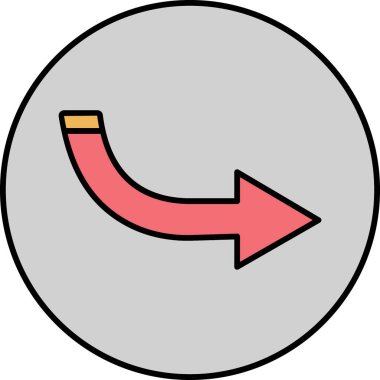 ok simgesinin vektör illüstrasyonu