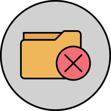 Bir dizin simgesinin vektör illüstrasyonu