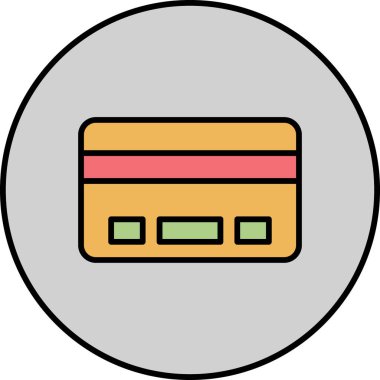 Kredi kartı vektör simgesi