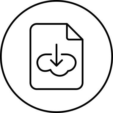 İndir. Web simgesi basit illüstrasyon