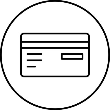 Kredi kartı vektör simgesi