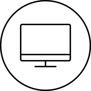 bilgisayar izleme simgesi, vektör illüstrasyonu