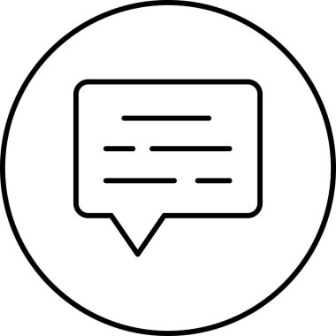 Sohbet balonu Basit resimleme