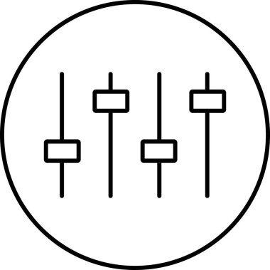 eşitleyici simge vektör illüstrasyonu