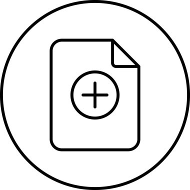 Dosya simgesinin vektör illüstrasyonu