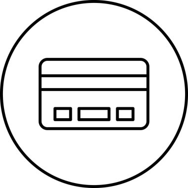 Kredi kartı vektör simgesi
