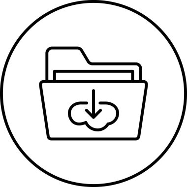 Dosya simgesinin vektör illüstrasyonu