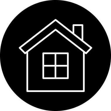 Ev simgesinin vektör illüstrasyonu