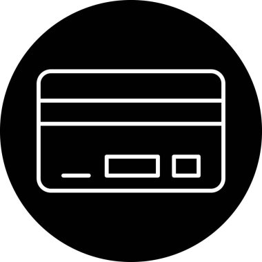 Kredi kartı ikonu vektör illüstrasyonu