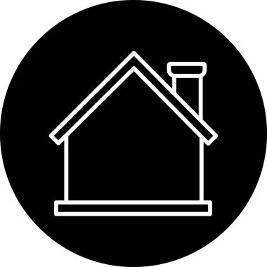 Modern ev simgesinin vektör illüstrasyonu