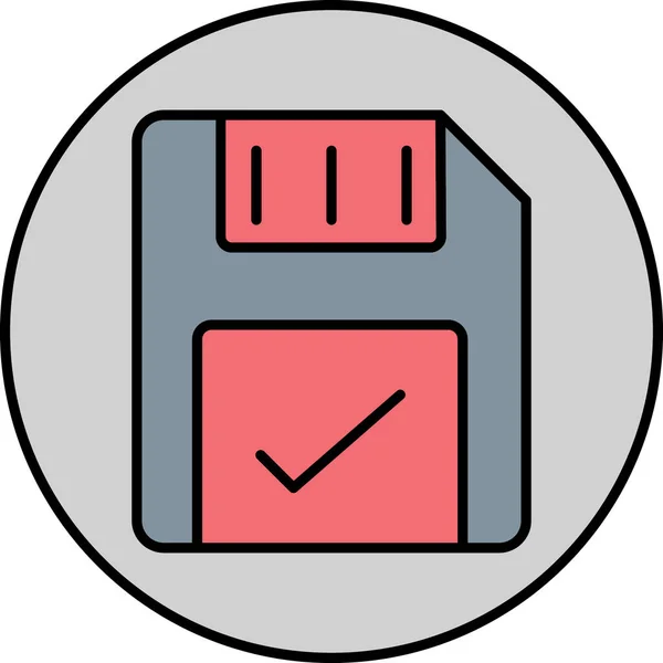 Ikona Diskety Pro Osobní Komerční Použití — Stockový vektor