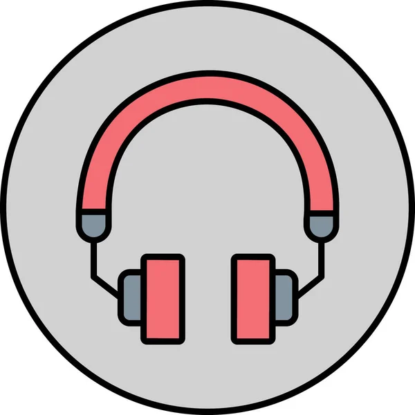 Vektor Illustration Eines Kopfhörer Symbols — Stockvektor