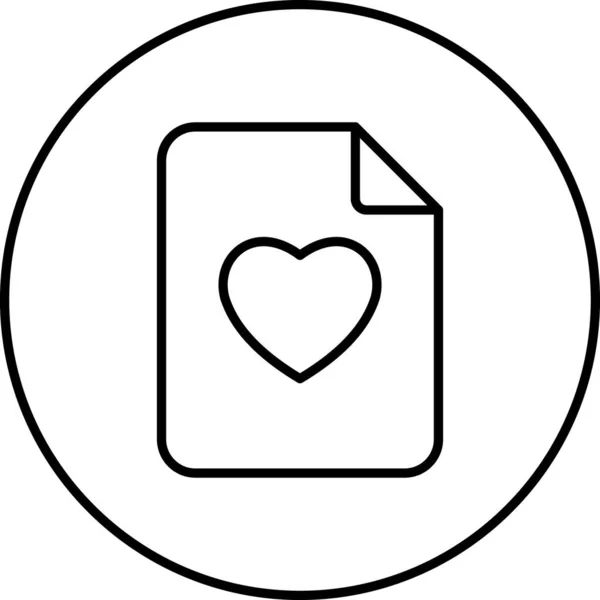 Векторна Ілюстрація Значка Серця — стоковий вектор