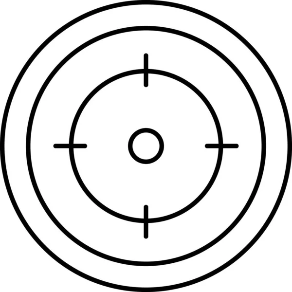Target Goal Icon Vector Illustration — Stock Vector