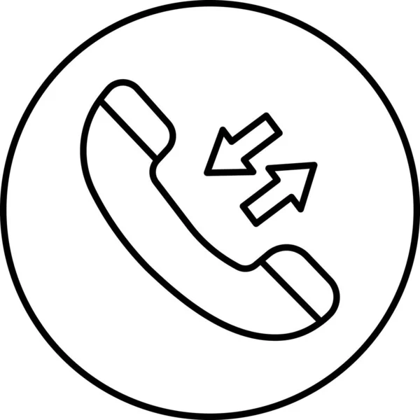 Telefon Ikona Web Prosta Ilustracja — Wektor stockowy