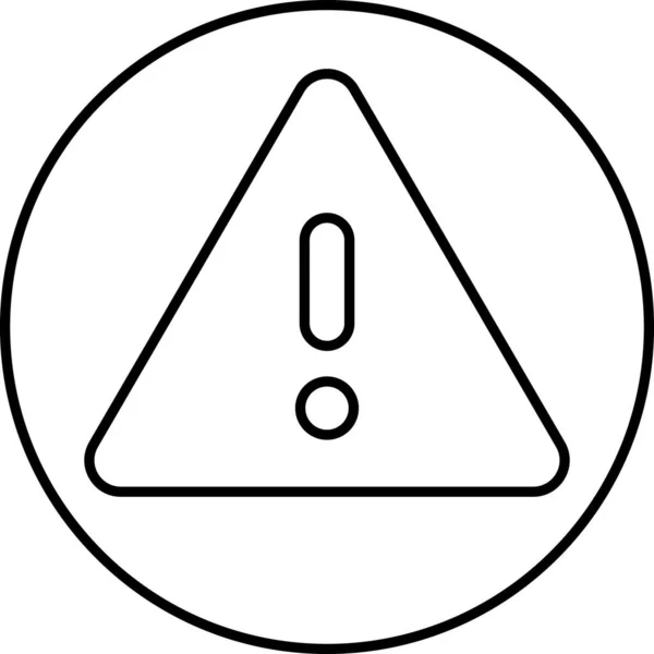 Icona Del Segno Avvertimento Illustrazione Vettoriale — Vettoriale Stock