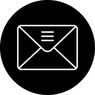 Posta simgesinin vektör illüstrasyonu