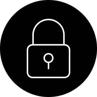 kilit simgesi, vektör illüstrasyonu