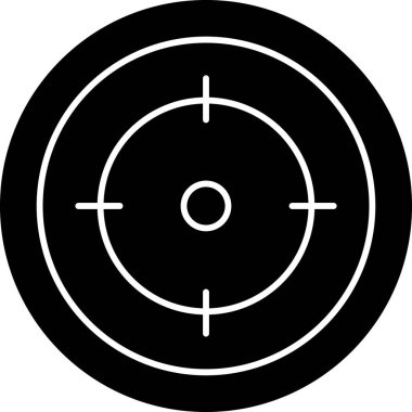 Hedef. Web simgesi basit illüstrasyon