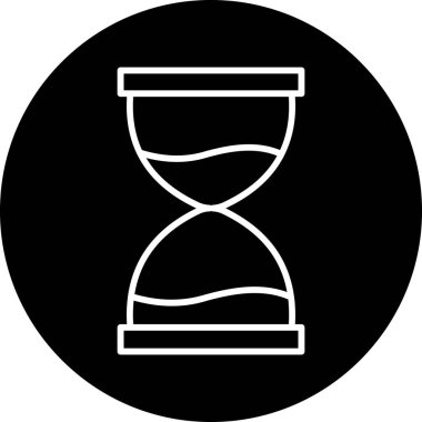 kum saati ikonu vektör illüstrasyonu