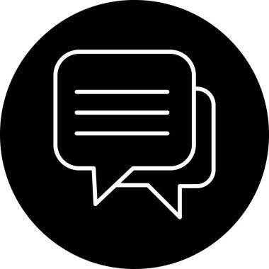 Sohbet simgesi vektör illüstrasyonu