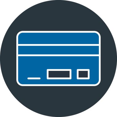 Kredi kartı ikonu vektör illüstrasyonu