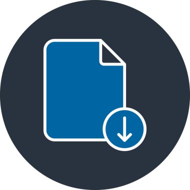 Dosya simgesinin vektör illüstrasyonu