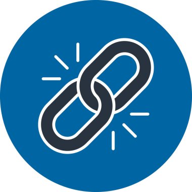 Bağlantı. Web simgesi basit illüstrasyon