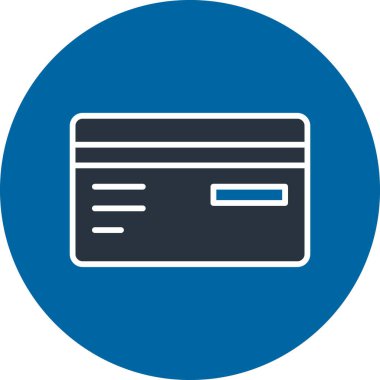 Kredi kartı ikonu vektör illüstrasyonu