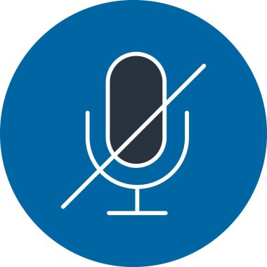 Bir mikrofon simgesinin vektör çizimi