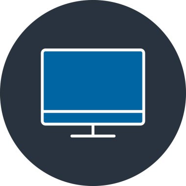 Bilgisayar. Web simgesi basit illüstrasyon