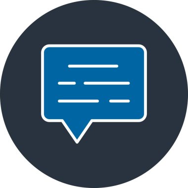 Konuş. Web simgesi basit illüstrasyon