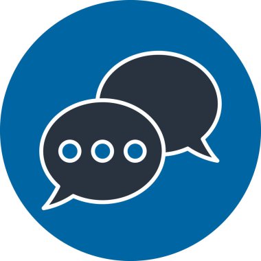 Sohbet simgesi vektör illüstrasyonu