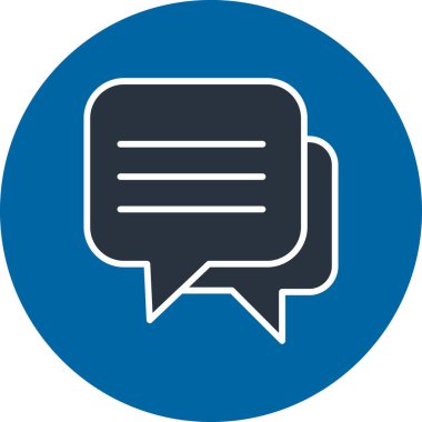 Sohbet simgesi vektör illüstrasyonu