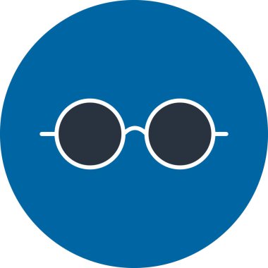 Gözlük. Web simgesi basit illüstrasyon