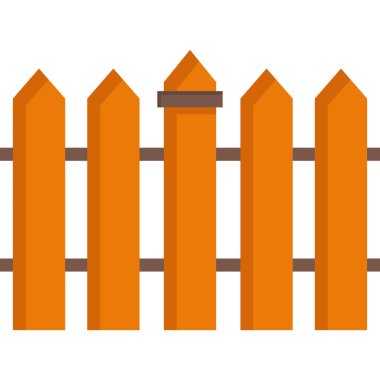 Çit. Web simgesi vektör illüstrasyonu