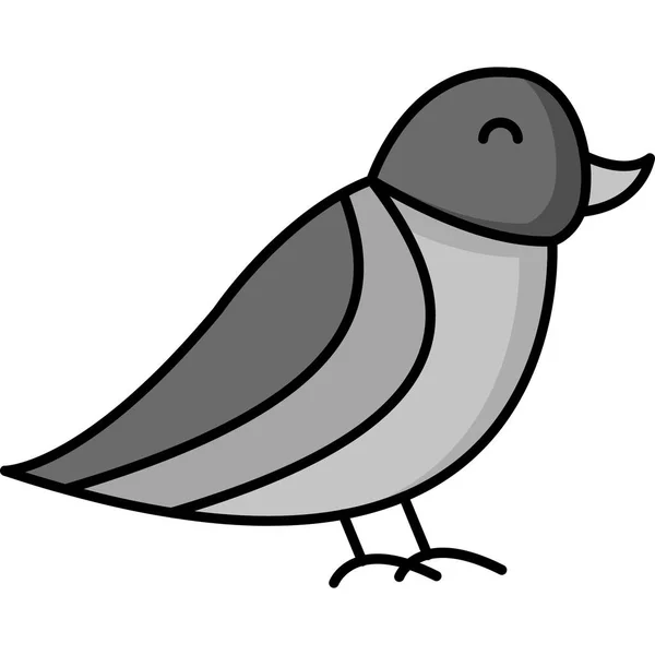 Ilustracja Wektorowa Ikony Ptaka — Wektor stockowy