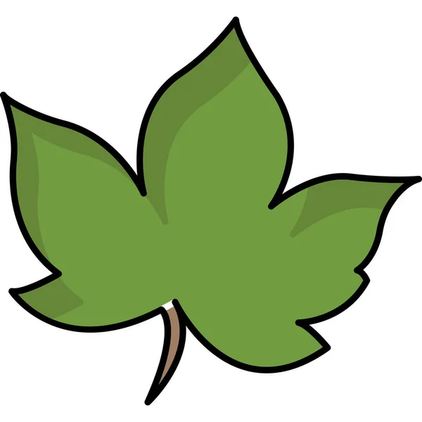 Zielone Liście Liścia — Wektor stockowy