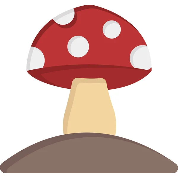 Mushrooms Which Can Easily Edit Modify — Stock Vector