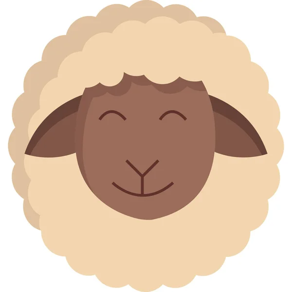 Vektorová Ilustrace Roztomilé Kreslené Ovce — Stockový vektor