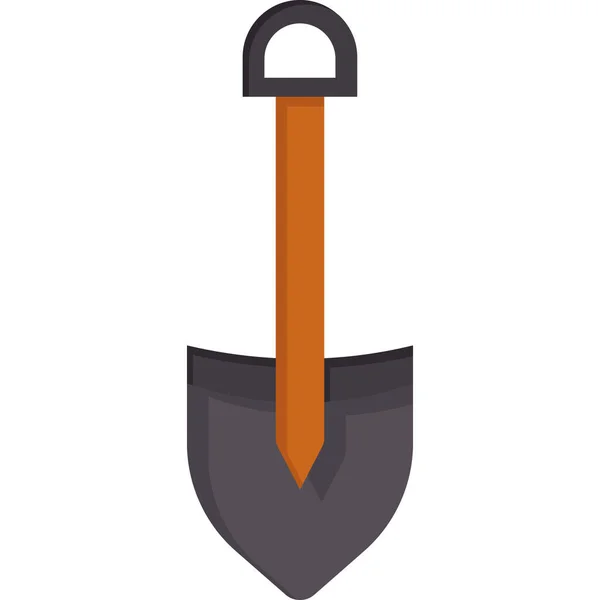 Vector Illustration Shovel — Stock Vector