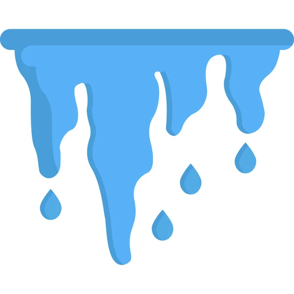 Значок Капли Воды Простая Иллюстрация Голубой Краски Векторные Иконки Веб — стоковый вектор