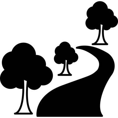 Ağaç. Web simgesi basit illüstrasyon