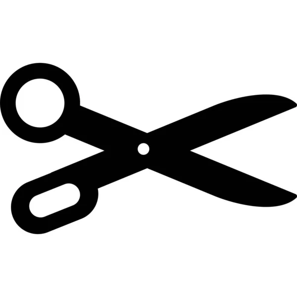 Schere Web Symbol Einfache Illustration — Stockvektor