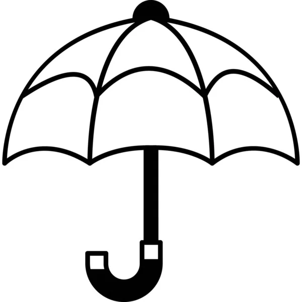 Regenschirm Der Leicht Bearbeitet Oder Verändert Werden Kann — Stockvektor