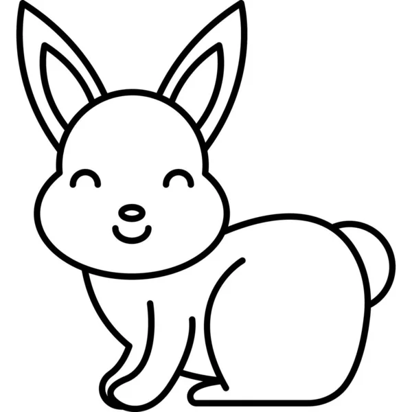 Kanin Som Enkelt Kan Redigera Eller Modifiera — Stock vektor