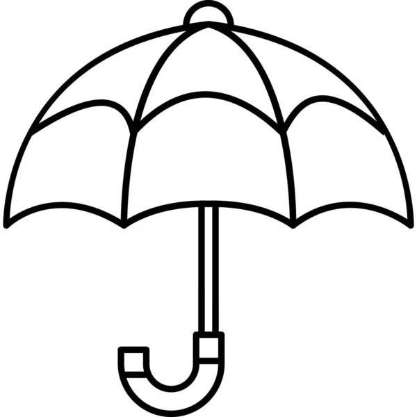 簡単に編集または変更できる傘 — ストックベクタ
