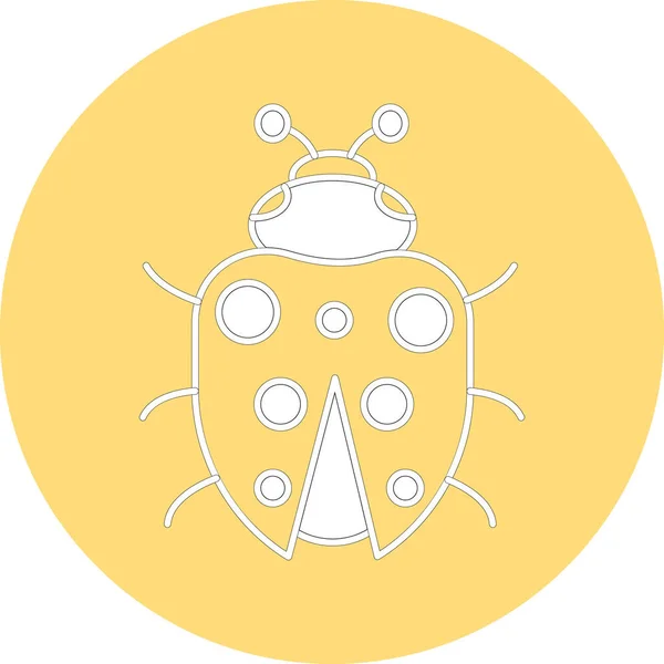 Ladybug Which Can Easily Edit Modify — Stock Vector