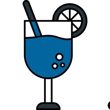 Kokteyl. Web simgesi basit illüstrasyon